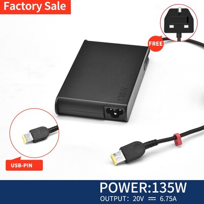 Lenovo USB 135W Charger - 20V 6.7A (SLIM)