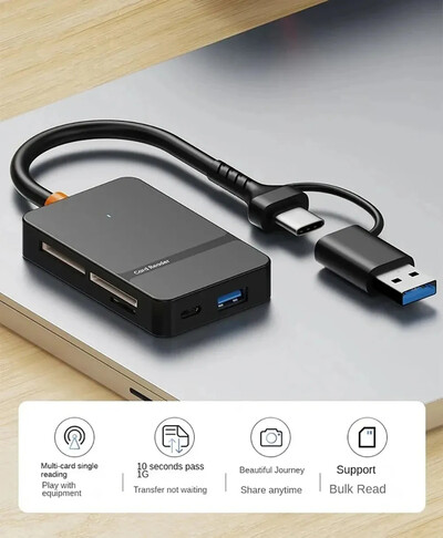 USB-C 8-in-1 Multi-Functional Card Reader