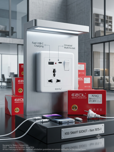CECIL Plug Base – USB + Type-C 