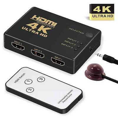 HDMI Switch 3 Ports With Remote